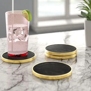 Posavasos de Resina de Primera Calidad, Decorativos, Impermeables, Lisos, Antideslizantes - Product Image 1