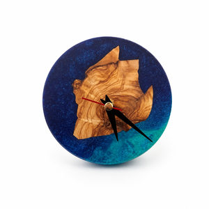 Modern Wooden and Resin <b>Wall</b> <b>Clock</b> for Luxury Home <b>Decoration</b> Handmade Artistic <b>Clock</b> for Bedroom & Office <b>Walls</b> - Product Image 3