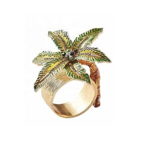 Servilletero de Latón Hecho a Mano con Forma de Tortuga Marina, Dorado, 6x4.5cm de Diámetro, para Cenas, Bodas, Acción de Gracias, Fiestas, Mesa - Product Image 5