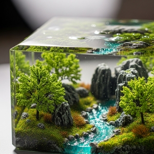 เรซิ่นอีพ็อกซี่สำหรับงานศิลปะและการตกแต่ง เรซิ่นใสพิเศษสำหรับงานศิลปะจีโอด ระบบเรซิ่นอีพ็อกซี่ที่ไหลลื่น - Product Image 4