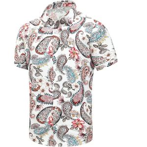 เสื้อเชิ้ตฮาวายเชลัคกี้สำหรับผู้ชาย เสื้อเชิ้ตแขนสั้นลำลองชายหาดฤดูร้อนแบบยูนิเซ็กซ์ เสื้อเชิ้ตพิมพ์ลายปาล์มชาโดว์ - Product Image 3