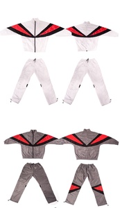 Men's Vintage Tracksuit Retro Sport Color Block Jacket <b>Pants</b> Custom Logo Print Set Design Oversized Fashion Street Streetwear - Product Image 3