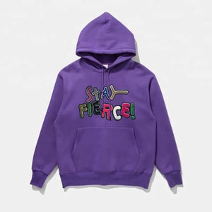 Wholesale Solid Color <b>Burgundy</b> <b>Hoodie</b> Unisex Heavyweight Fleece Pullover Custom Logo Streetwear Sweatshirt - Product Image 2