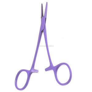 Pinza Hemostática Manual Recubierta de Titanio Púrpura, Pinza Arterial Recta con Bloqueo, Instrumento Quirúrgico para Cirugía General - Product Image 4