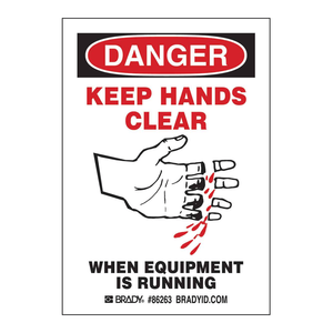 Étiquettes de danger autocollantes durables, imperméables, pour la sécurité industrielle des équipements, pour garder les mains écartées - Product Image 1