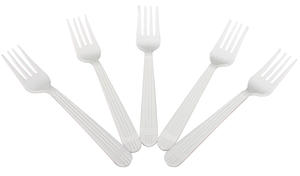 Disposable Heavy Duty Utensil Sets Forks BPA Free Eco-Friendly Waterproof Biodegradable <b>Plastic</b> Parties Food Safety - Product Image 5