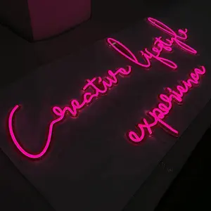 Fábrica personalizada aberta acrílico luminoso para o negócio loja feita luzes rgb led neon sign
