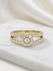 Anillo de Compromiso y Boda Romántico para Mujer, en Oro Sólido de 14K, con Diamante Cultivado en Laboratorio y Corte en Pera, Certificado por IGI, Moderno - Product Image 2