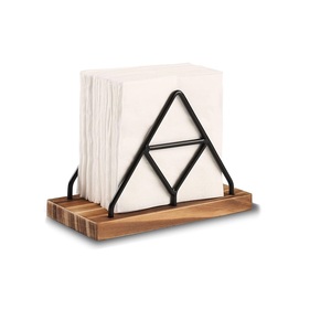 Wooden Napkin Holder Storage Box for Dining Table Kitchen Restaurant Use - Product Image 1