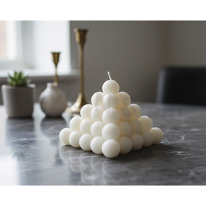 Velas de burbujas y cuatro velas con forma de burbuja para decoración - Navidad, Pascua, cumpleaños y San Valentín - Product Image 1