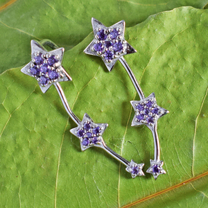 Pendientes de Plata de Ley 925 con Piedra de Ónix Negro 100% Natural, Última Tendencia en Joyería Fina de Plata de Ley 925 - Product Image 2