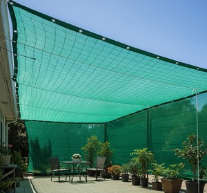 Malla de sombreo verde de 5 mm x 5 mm, 150 g/m², película bloqueadora solar para protección de plantas de jardín, cubierta exterior - Product Image 2
