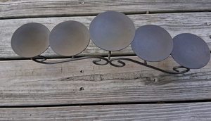 Support de bougie en fer forgé sur mesure à 5 têtes, design vintage à motifs en spirale, pour la décoration de table à manger - Product Image 6