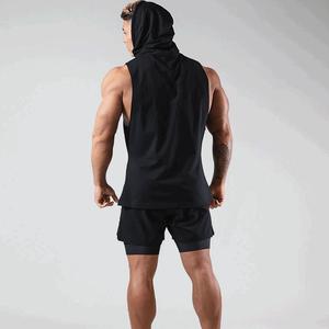 Débardeur de sport respirant à capuche pour homme, séchage rapide, idéal pour la course et le fitness en extérieur - Product Image 2