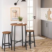Tabouret de bar industriel moderne avec siège en bois et structure en métal, chaise haute pour cuisine, salon et mobilier de bar