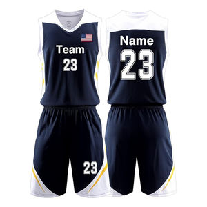 Uniforme de baloncesto para hombre con estampado de poliéster de alta calidad, conjuntos de ropa deportiva recomendados por BSCI, transpirable de talla grande, venta al por mayor de Pakistán - Product Image 5