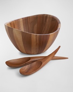 Bol en bois de qualité professionnelle pour la restauration, idéal pour mélanger les salades, servir les fruits, ustensile en bois massif robuste - Product Image 6