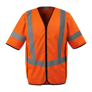 Custom Logo DTF Printed Durable <b>Working</b> Safety Vest Unique Style <b>Construction</b> High Visibility Polyester Safety Vests - Product Image 5