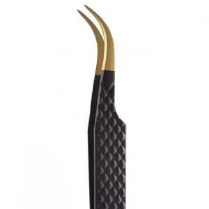 Pince à cils professionnelle à marque privée, nouveaux designs, durable, pour extensions de cils, à pointe dentelée, en acier inoxydable, prise en main parfaite - Product Image 6