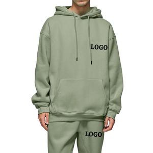 Chándal Deportivo de Algodón 100% de Alta Calidad al por Mayor para Hombre, Sudadera con Capucha, Técnicas Bordadas, Traje de Invierno con Bolsillos - Product Image 1