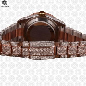 Reloj de Lujo para Mujer Charm Jewells con Cristales, Caja Tonneau, Correa de Acero Inoxidable, Cuarzo Analógico, Diseño Hueco de 38mm - Product Image 4