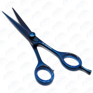 Ciseaux professionnels pour barbier 6 pouces bleus, acier inoxydable 440C de qualité supérieure, outil de coupe de cheveux pour salon, par Apto Enterprises - Product Image 2