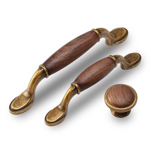Poignées de tiroir en bois de noyer style Art Déco chromées en gros |   Poignées Artisanales de Moradabad - Product Image 5