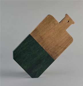 Tabla de Cortar Cuadrada de Madera y Mármol - Ecológica y Apta para Lavavajillas, para Frutas, Verduras, Carne y Pan - Product Image 2