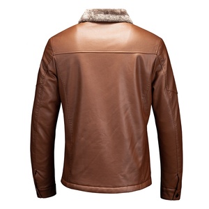 Chaqueta de cuero para hombre europea y americana, chaqueta de cuero para motociclista con cuello alto estilo punk para jóvenes. - Product Image 2