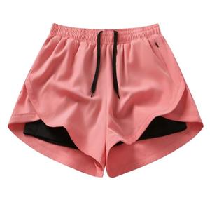 Pantalones Cortos Deportivos de Secado Rápido para Hombre, de Color Sólido, con Cordón Ajustable en la Cintura Elástica, de Longitud Media, Tejido de Algodón, con Bolsillos Delanteros con Logotipo - Product Image 1