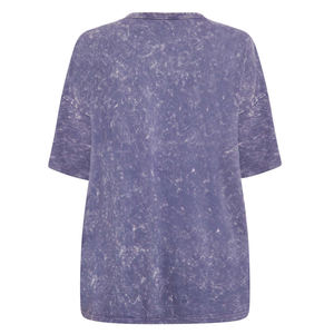 Camiseta Informal de Verano al por Mayor con Diseño Personalizado Lavado al Ácido para Mujer, Conjunto de Camisetas Lisas en Blanco, Camisetas Personalizadas para Mujer - Product Image 6