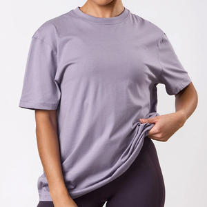 T-shirts de sport slim fit pour femmes, qualité premium personnalisée, grandes tailles, coton, broderie logo personnalisée, vente en gros - Product Image 4