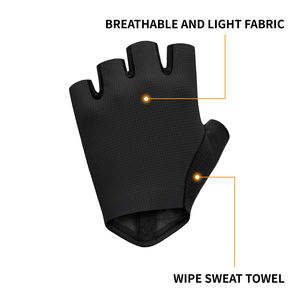 Gants de cyclisme d'été rembourrés mi-doigts unisexes pour la route, décontractés, de haute qualité, respirants, antidérapants pour le vélo - Product Image 2