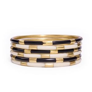 Pulseras de Resina y Latón con Baño de Oro para Mujer, Certificadas por IGI, Estilo Bohemio, Ligeras, Hechas a Mano, para Uso Diario, Joyería para Bodas - Product Image 2