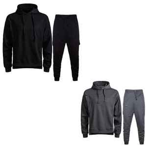 Men's Gym Fitted Tracksuit Pullover <b>Hoodies</b> with Zipper Pocket Wholesale Gym Wear for Winter Low Price - Product Image 5