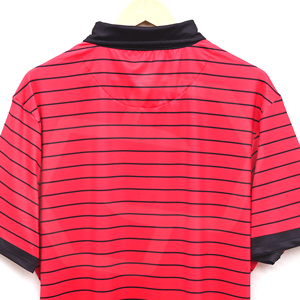 Camiseta de Polo de Golf a Rayas Rojas para Hombre, al por Mayor, de Poliéster Transpirable, Uniforme de Golf para Adultos, Ropa Deportiva de Manga Corta, Ropa Deportiva para Equipos - Product Image 5