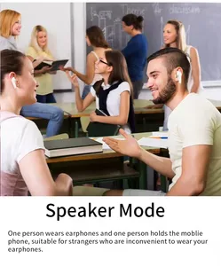 Écouteurs sans fil légers avec longue autonomie, contrôle tactile, son stéréo 3D, appairage rapide, affichage numérique pour usage quotidien et bureau - Product Image 5