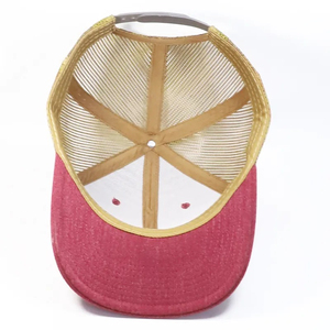 Manufactures Mesh Trucker <b>Cap</b> 6-Panel Baseball <b>Hat</b> Adjustable Contrast Color Casual Unisex Spring Summer Baseball <b>Hat</b> Unisex - Product Image 2