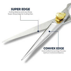 Professional 6-Inch Ceramic Straight Salon <b>Barber</b> Scissors <b>Set</b> Right-Handed Stainless Steel Handle Hair Cutting Scissors - Product Image 3