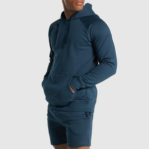Run Apparel New Solid <b>Colour</b> Raglan Casual Autumn Wear Regular Fit Hoodie Shorts <b>Set</b> Men's Hoodie & Sweatshirts - Product Image 6
