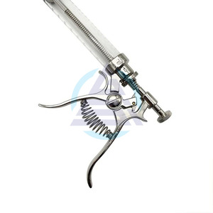 1 seringue d'injection continue pour animaux de 50 ml, tube en plastique, pistolet de vaccination automatique en acier inoxydable pour vache, cochon, mouton - Product Image 4