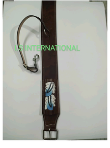 Accesorio de cincha de circunferencia de caballo de cuero para SILLÍN occidental Diseño de trenzado de herramientas florales Fabricante al por mayor Venta caliente - Product Image 2