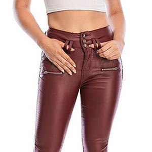 Legging en cuir pour femme, fabriqué en usine, best-seller, vêtements de fitness, legging en cuir personnalisé pour femme - Product Image 4