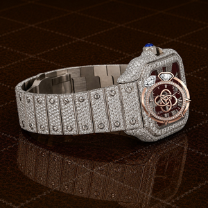 Premium Moissanite <b>Watch</b> Men Full <b>Diamond</b> VVS Stones Stainless Steel Luxury Wristwatch - Product Image 2