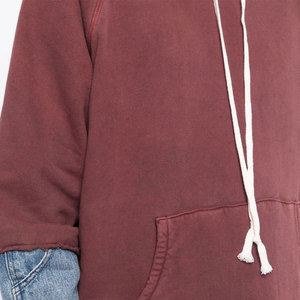 Sweat-shirts à capuche pour hommes, coupe confortable, 100% coton, molleton tricoté imprimé, vêtements respirants professionnels, streetwear - Product Image 6