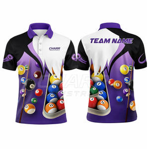 Polo de billard élégant, vêtements de sport d'équipe pour les salles de billard et la compétition, fabriqué au Pakistan - Product Image 3