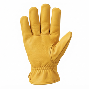 Heavy Duty Goat Grain Leather Safety <b>Gloves</b> for Industrial Construction for Working Driving Personal Protective <b>Gloves</b> - Product Image 2