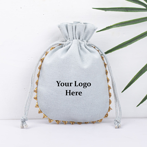 Bolsas con Cordón Personalizables, Recuerdos de Boda Ecológicos y Bolsas de Algodón con Marca Personalizada, Bolsa Boutique - Product Image 5