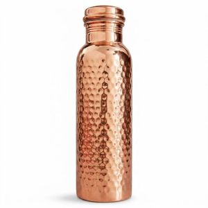 Vintage Style Pure Copper Eco-Friendly CE Certified Handcrafted <b>Water</b> <b>Bottle</b> Drinking Flask for Rustic Home Decor Daily - Product Image 5