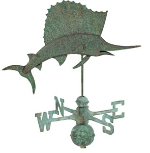 Indicador de Viento con Forma de Ballena, Adorno Metálico para Jardín, Estilo Tradicional, Acabado Pintado, Decoración de Exterior con Forma de Animal - Product Image 5